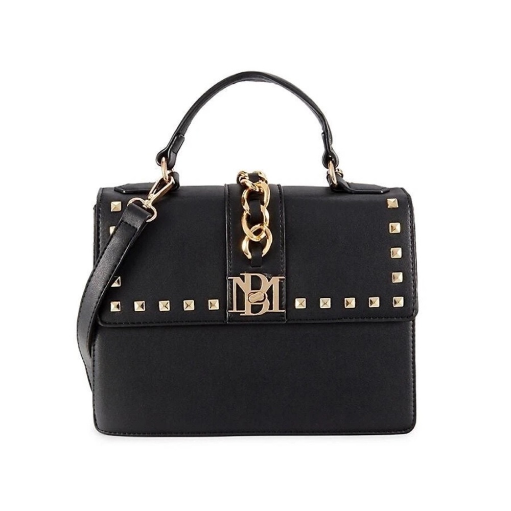 BADGLEY MISCHKA Black Monogram Handbag